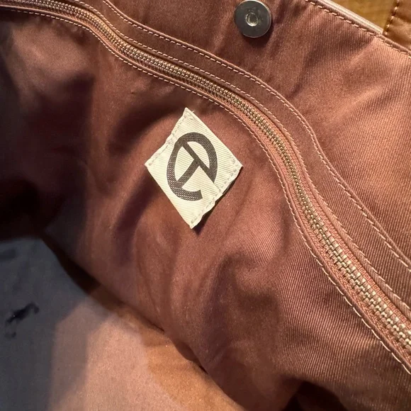 Telfar Chocolate Brown XL Shopping Bag Tote Purse Travel Bag Shopper - Picture 5 of 6